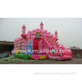 inflatable Pink cartoon bouncer castle for sale for fun